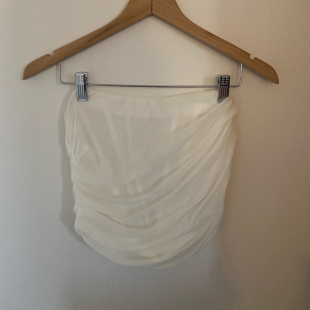 NWT Heiress White Corset Top